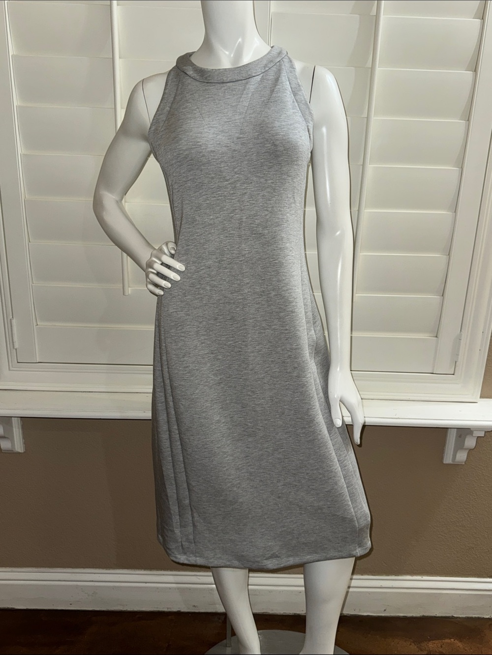 Spanx AirEssentials Tank Midi Dress Heather Grey